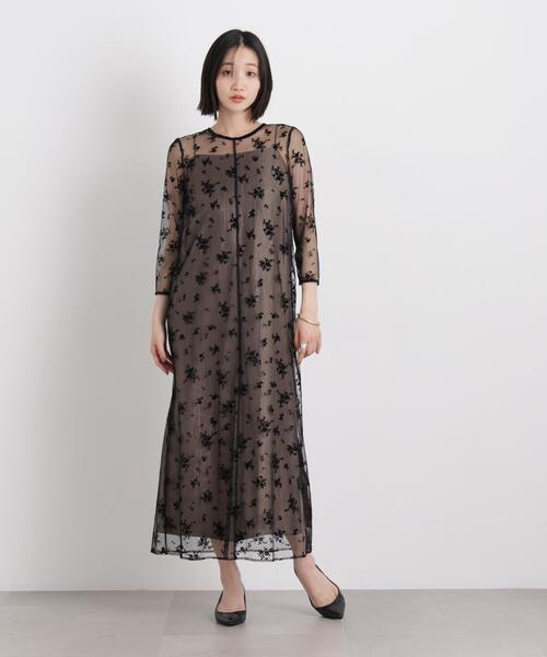 kaene フロッキーサテン2wayドレス kaene（カエン） ドレス kaene/フロッキーサテン2wayドレス : ZOZOTOWN