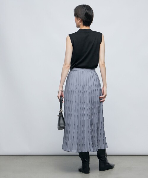 「NOLLEY'S Sophi」 プリーツスカート 36 ブラック レディース_画像6