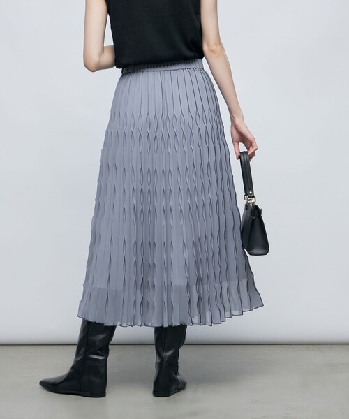 「NOLLEY'S Sophi」 プリーツスカート 36 ブラック レディース_画像8