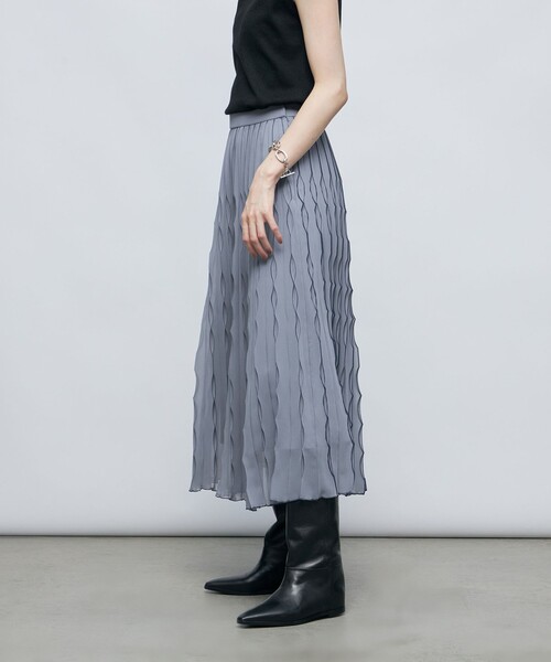 「NOLLEY'S Sophi」 プリーツスカート 36 ブラック レディース_画像9