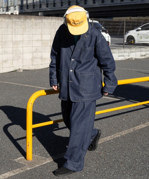 「Perushu」 デニムジャケット MEDIUM インディゴブルー メンズ_画像2