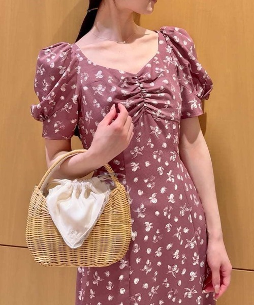 ワンピース 「販路限定サイズあり」Sustainableフルーツプリントワンピースの画像