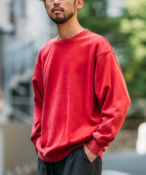 「FREAK'S STORE」 スウェットカットソー SMALL チャコールグレー メンズ_画像3