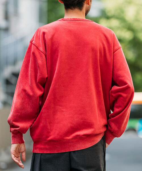 「FREAK'S STORE」 スウェットカットソー SMALL チャコールグレー メンズ_画像4
