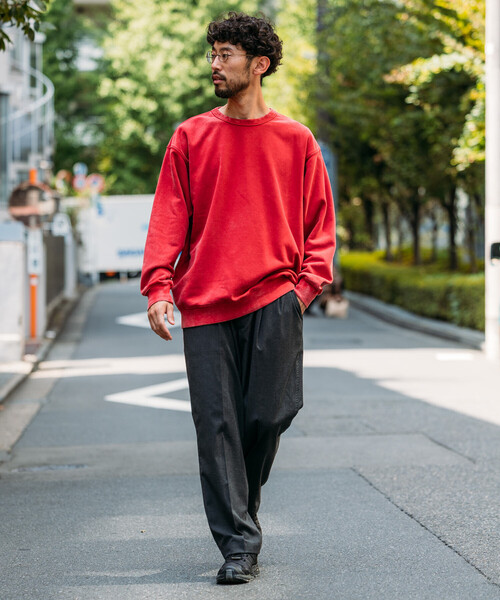 「FREAK'S STORE」 スウェットカットソー SMALL チャコールグレー メンズ_画像5