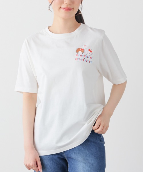 Honeys（ハニーズ） tシャツ 半袖 モンチッチ×サンリオキャラクターズ