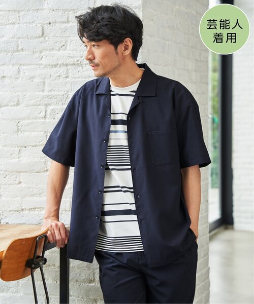 ikka（イッカ） シャツ 「MonoMax × 小泉孝太郎」Reflax(R)冷感UV