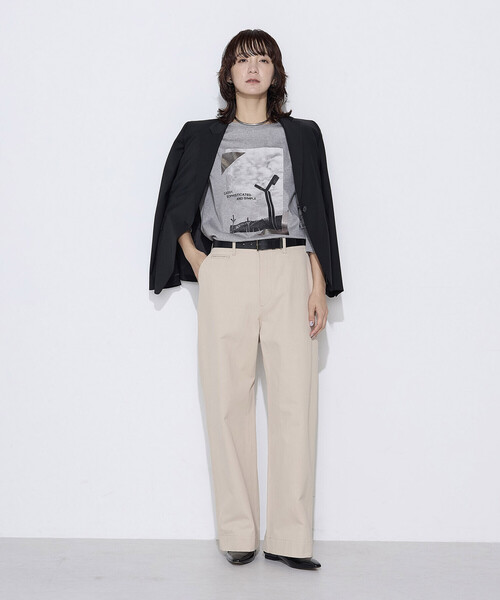 「COMME CA」 長袖カットソー 9号 ホワイト レディース_画像6