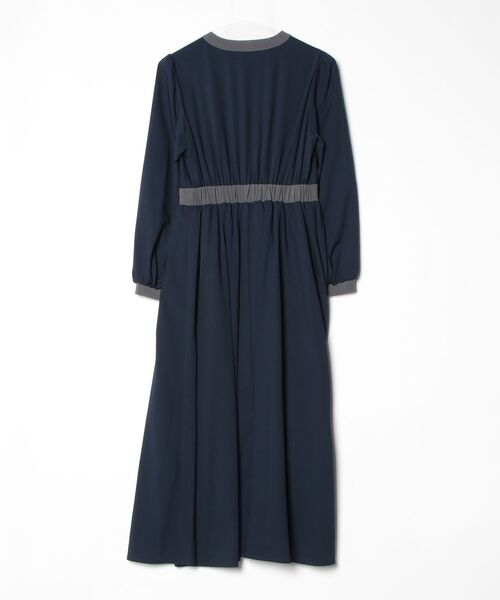 「ASTORIA ODIER」 長袖ワンピース MEDIUM ネイビー レディース_画像2