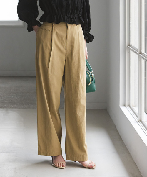 「NOBLE」 チノパンツ 38 ベージュ レディース_画像3