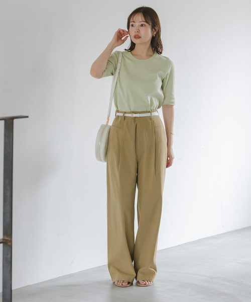 「NOBLE」 チノパンツ 38 ベージュ レディース_画像8