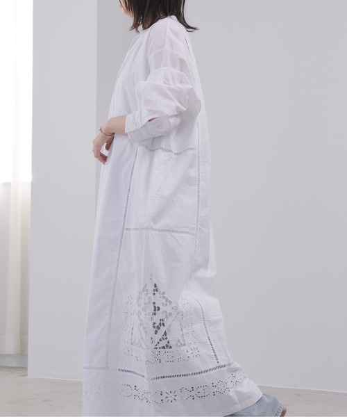 Pqran（クラン） ワンピース カットワーク刺繍カフタンワンピース