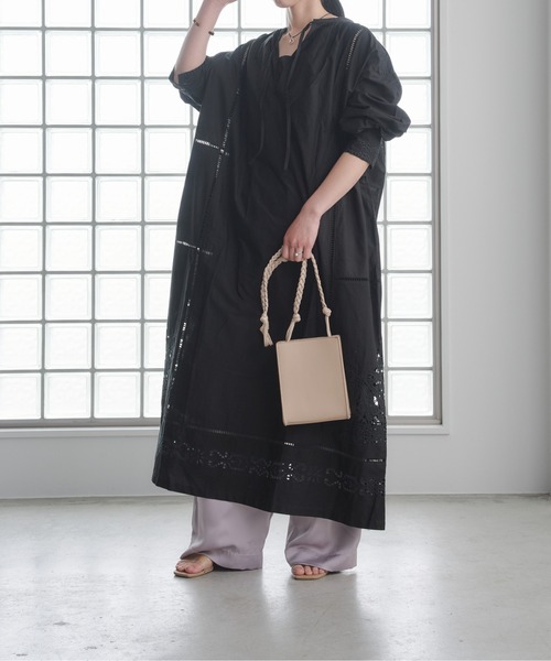 Pqran（クラン） ワンピース カットワーク刺繍カフタンワンピース
