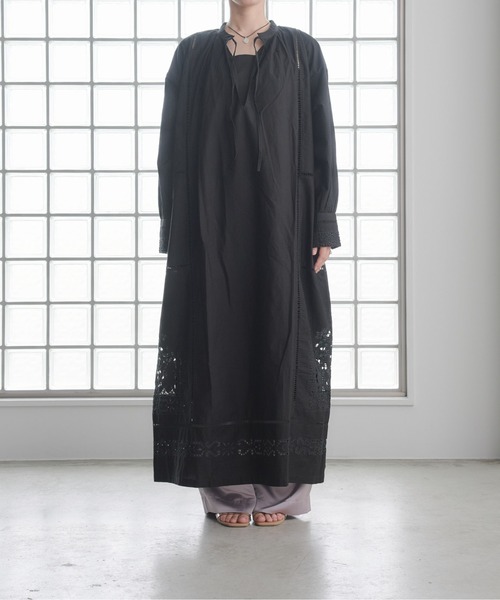 Pqran（クラン） ワンピース カットワーク刺繍カフタンワンピース