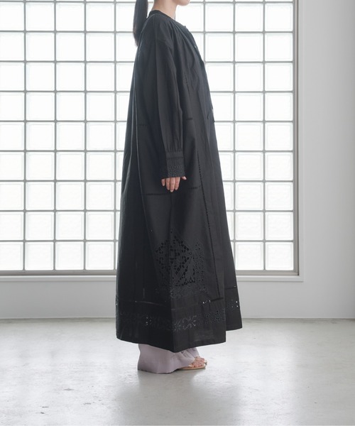 Pqran（クラン） ワンピース カットワーク刺繍カフタンワンピース