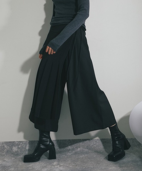 「SMILE ORCHID」 クロップドパンツ S ブラック レディース_画像5