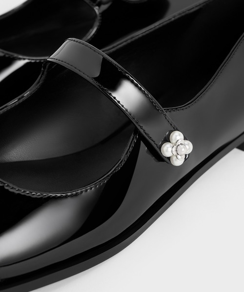 「CHARLES & KEITH」 シューズ 22.5cm ブラック系その他6 レディース_画像9