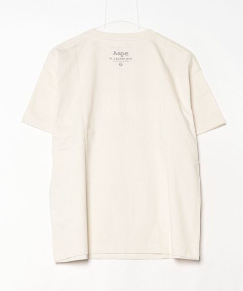 「AAPE BY A BATHING APE」 半袖Tシャツ SMALL アイボリー レディース_画像3