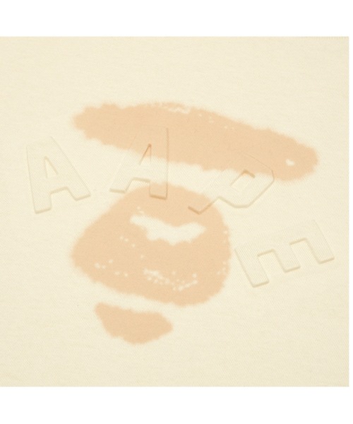 「AAPE BY A BATHING APE」 半袖Tシャツ SMALL アイボリー レディース_画像5