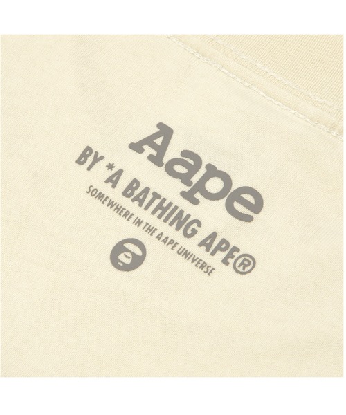 「AAPE BY A BATHING APE」 半袖Tシャツ SMALL アイボリー レディース_画像6