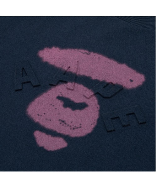 「AAPE BY A BATHING APE」 半袖Tシャツ SMALL アイボリー レディース_画像8
