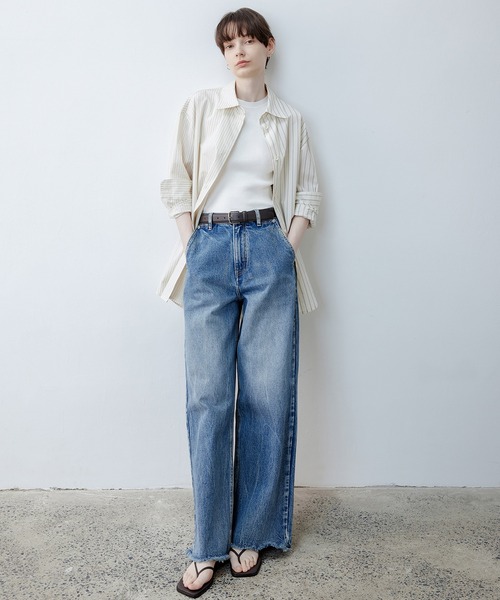 「tageechita」 デニムパンツ L インディゴブルー レディース_画像6