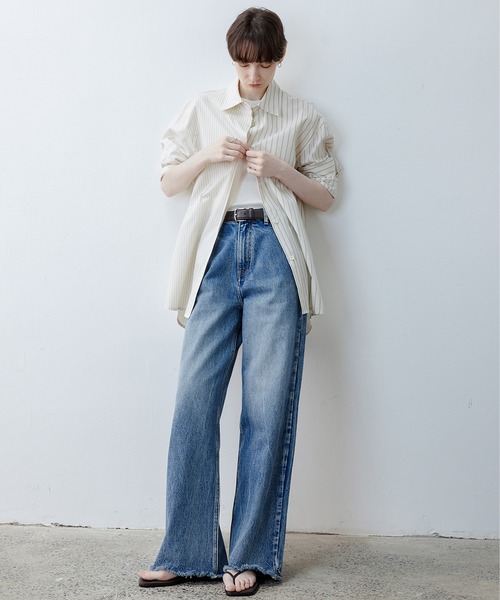 「tageechita」 デニムパンツ L インディゴブルー レディース_画像8