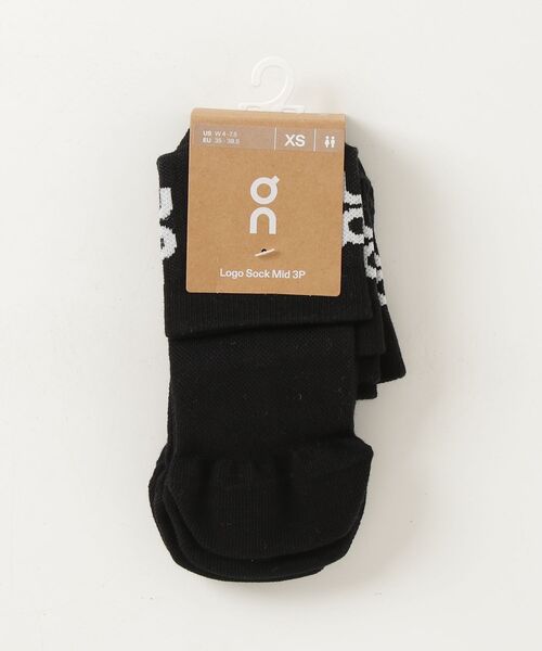 On（オン） 靴下 Logo Sock Mid 3P メンズ レディース : ZOZOTOWN