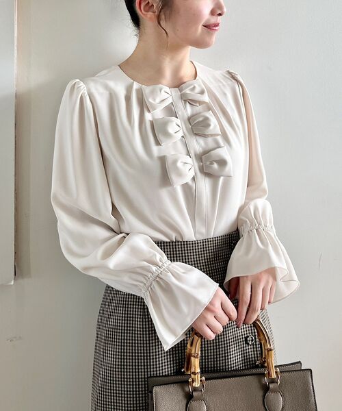 「couture brooch」 長袖ブラウス 38 ブラック レディース_画像4