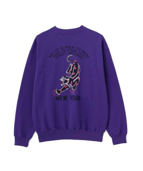 「Schott」 スウェットカットソー L チャコールグレー メンズ_画像6