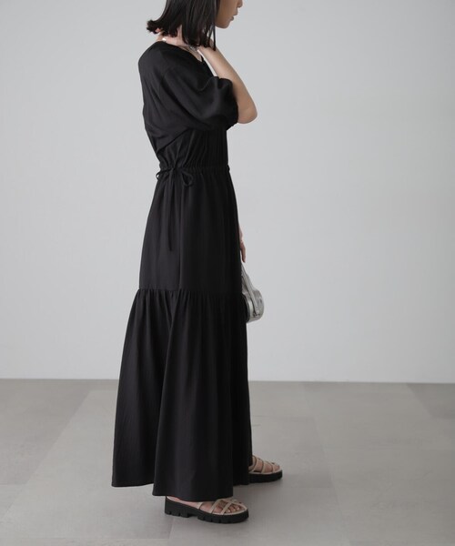 「FREE'S MART」 半袖ワンピース MEDIUM レッド レディース_画像8