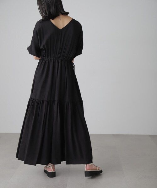 「FREE'S MART」 半袖ワンピース MEDIUM レッド レディース_画像9