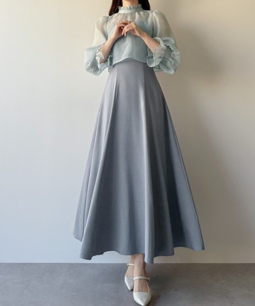 「mipiarl」 コンビワンピース LARGE ライトブルー レディース_画像6
