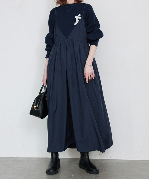 SLOBE IENA キャミワンピース　 LOGAN/ローガン SLOBE IENA（スローブイエナ） ワンピース 「WEB限定/追加」タフタ