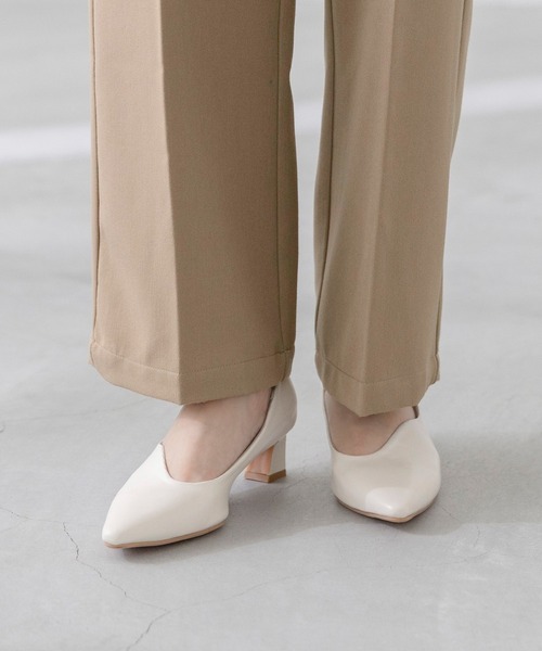 「welleg」 パンプス 26.0cm アイボリー レディース_画像9