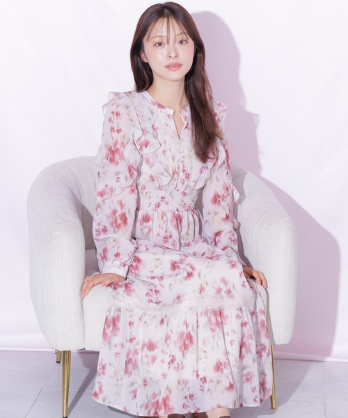 ワンピース レース切り替えフラワーワンピース | JILL by JILL STUART