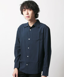SHI-JYOMAN tシャツ 無地 長袖 シャツ 胸ポケット メンズ