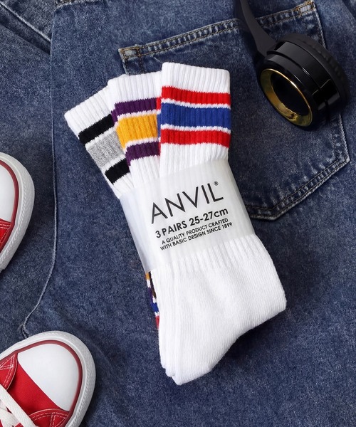 たろ アンビル ANVIL XL 17枚 anvil（アンビル） 靴下 メンズ