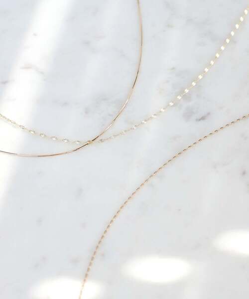 ネックレス チェーンネックレス「カットエクレア」 レディースの画像