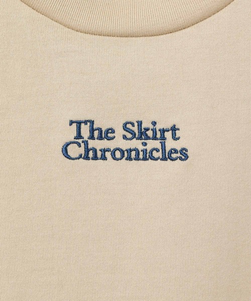 tシャツ 「The Skirt Chronicles for BIOTOP」Embroidery Tee レディース ADAM ET ROPE' tシャツ 「The Skirt Chronicles for BIOTOP