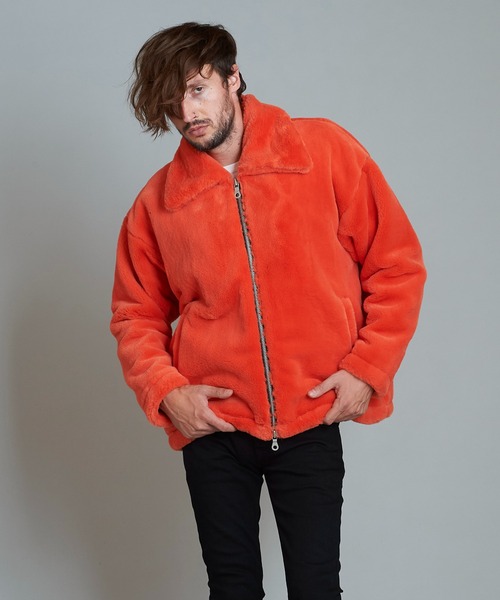 ノーアイディー　フェイクファーコート　フリー NO ID.（ノーアイディー） コート ジャケット 「NO ID.」Fake Fur Big