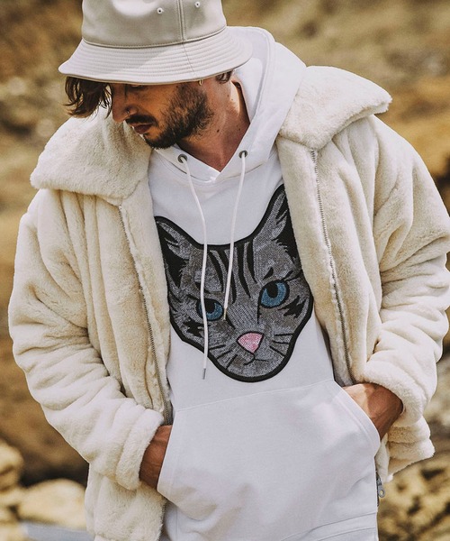 ノーアイディー　フェイクファーコート　フリー 中古・古着通販】NO ID. (ノーアイディー) フェイクファーコート