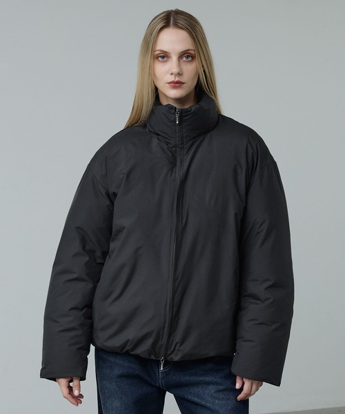 ダウンジャケット ダウン 「CALLNE」Double Zip padded Jacket/ダブルジップ中綿ジャケット(シームレス)