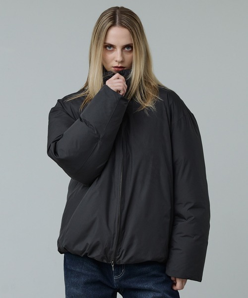 ダウンジャケット ダウン 「CALLNE」Double Zip padded Jacket/ダブルジップ中綿ジャケット(シームレス)