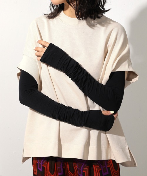 emesuelee アームカバー uvカット 冷感 UV対策 キシリトール加工