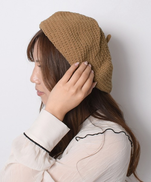 帽子 ベレー帽 クロシェ編み レディース : ZOZOTOWN Yahoo!店 - 通販