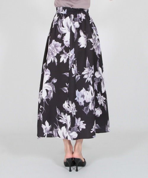 Julia Boutique スカート エレガンスフラワーボリュームフレア