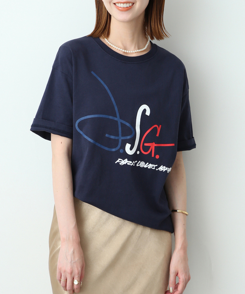 AFロゴ Tシャツ ネイビー Lサイズ sacai×NIKE ロゴプリントTシャツ 20-0165S ネイビー サイズ 3