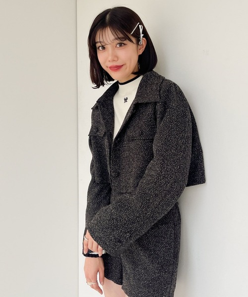 Heather（ヘザー） ニット ロゴハイネックピタニット 996212