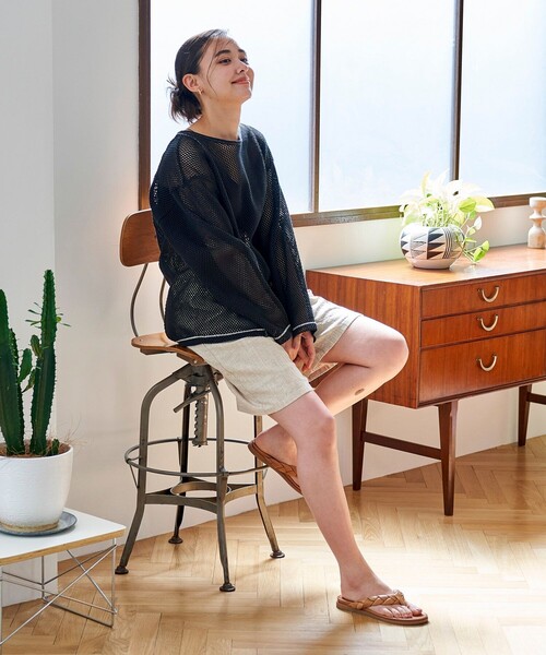 FREAK'S STORE tシャツ メッシュトップス/ シアートップス/前後